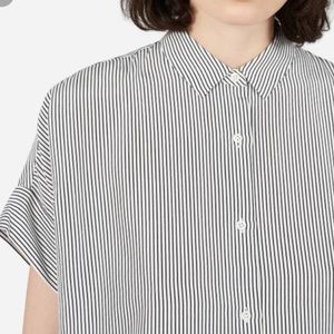 Everlane silk square neck shirt 00